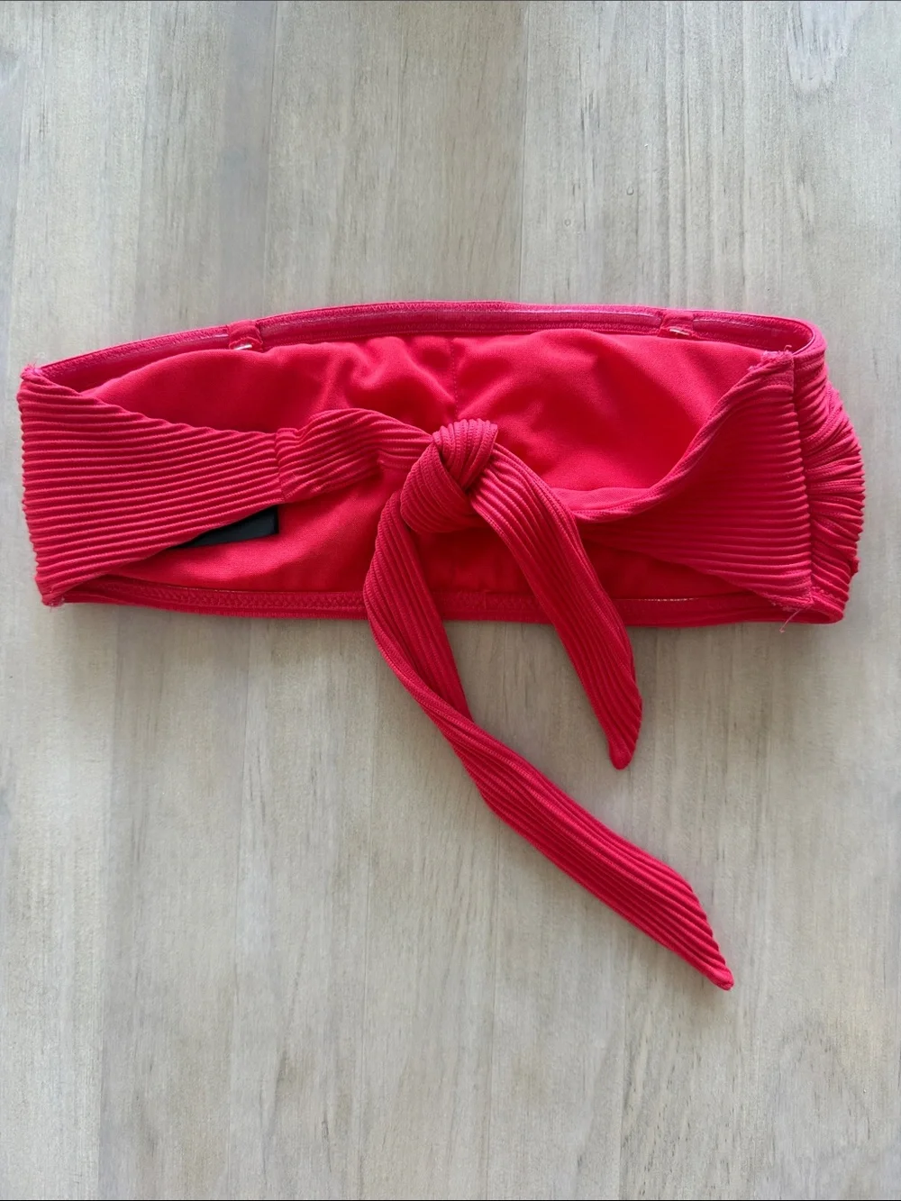 H&M red stapless bikini size 0 top & bottom | vacation, poolside, euro summer